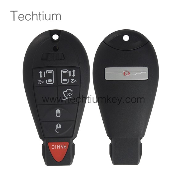 with Chrysler LOGO 5+1 button remote key shell for Chrysler/Dodge/Jeep